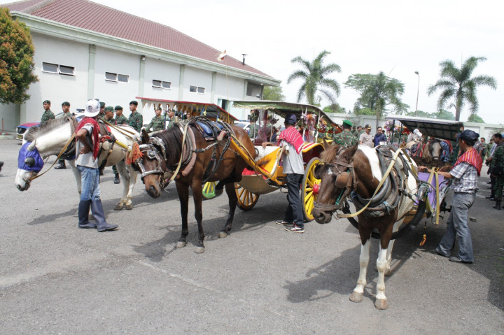 Belasan Sado Berastagi Ikuti Kirab Budaya Kahiyang di Medan