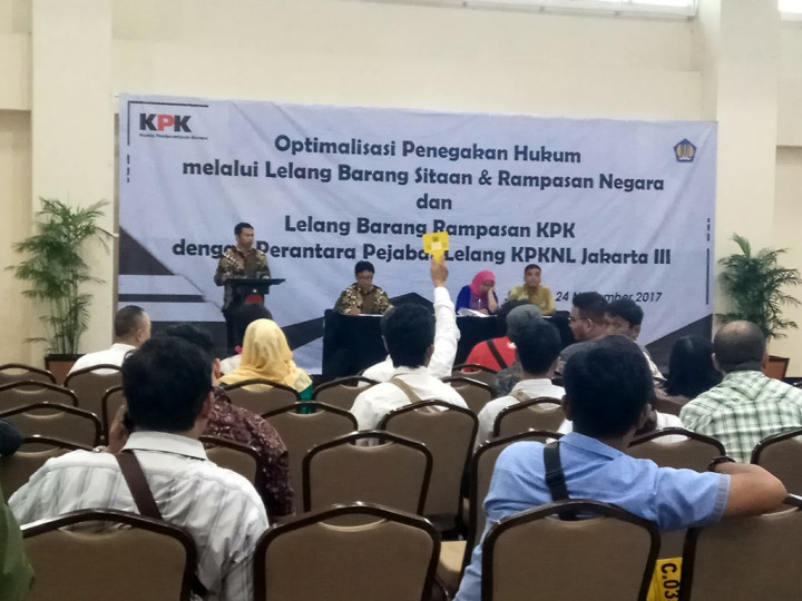 KPK Raup Rp3,5 Miliar dari Lelang Barang Koruptor