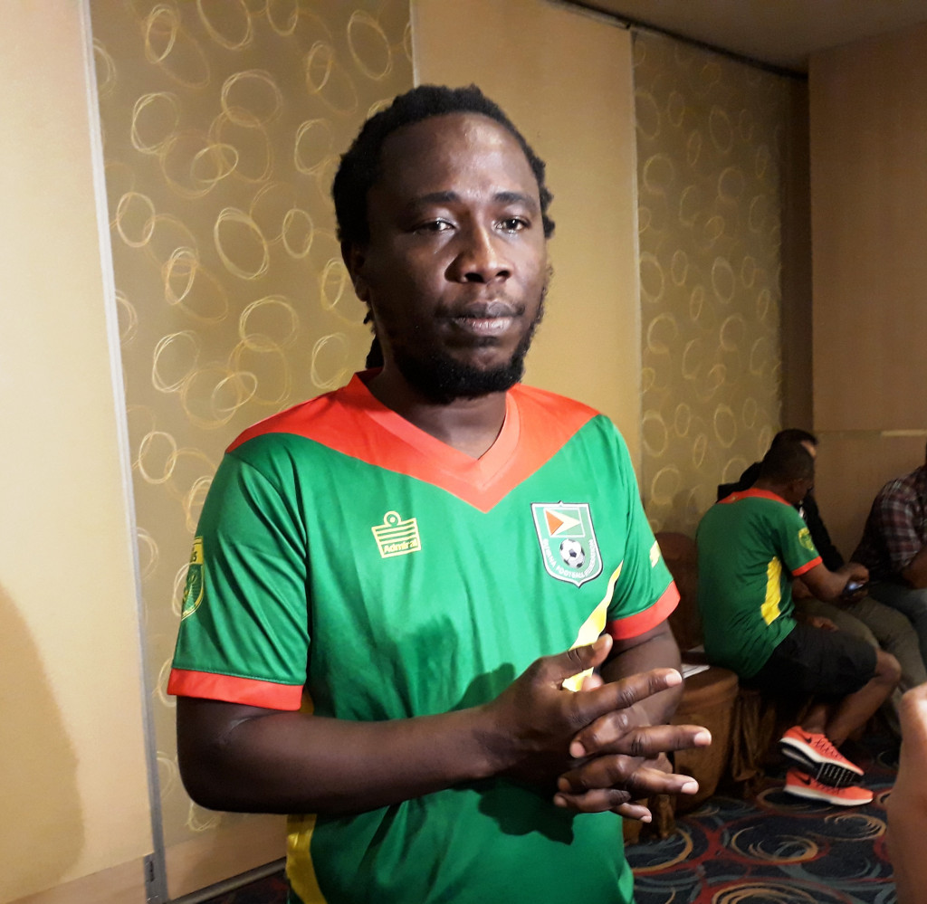 Pelatih Guyana Wayne Dover-MTVN/Patrick