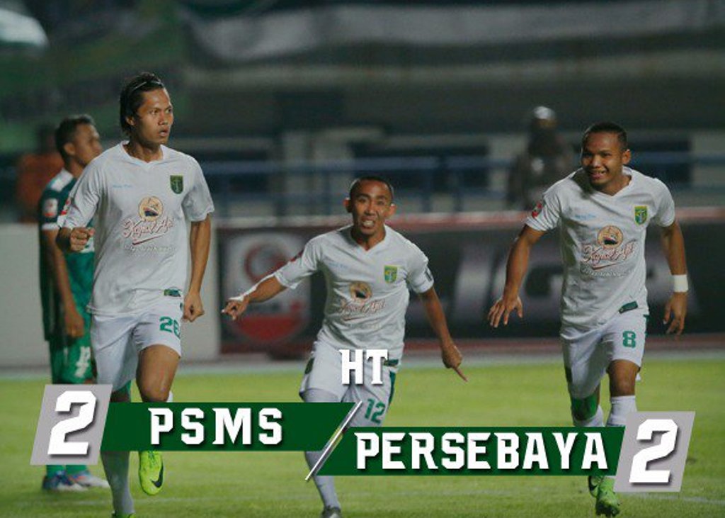Persebaya Surabaya mengalahkan PSMS Medan dengan skor 3-2 di final Liga 2 Indonesia 2017. (Foto: Twitter Official Persebaya)