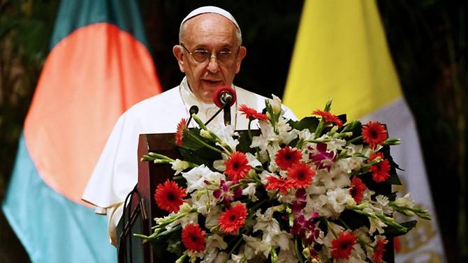 Paus Fransiskus Pimpin Doa Perdamaian di Bangladesh