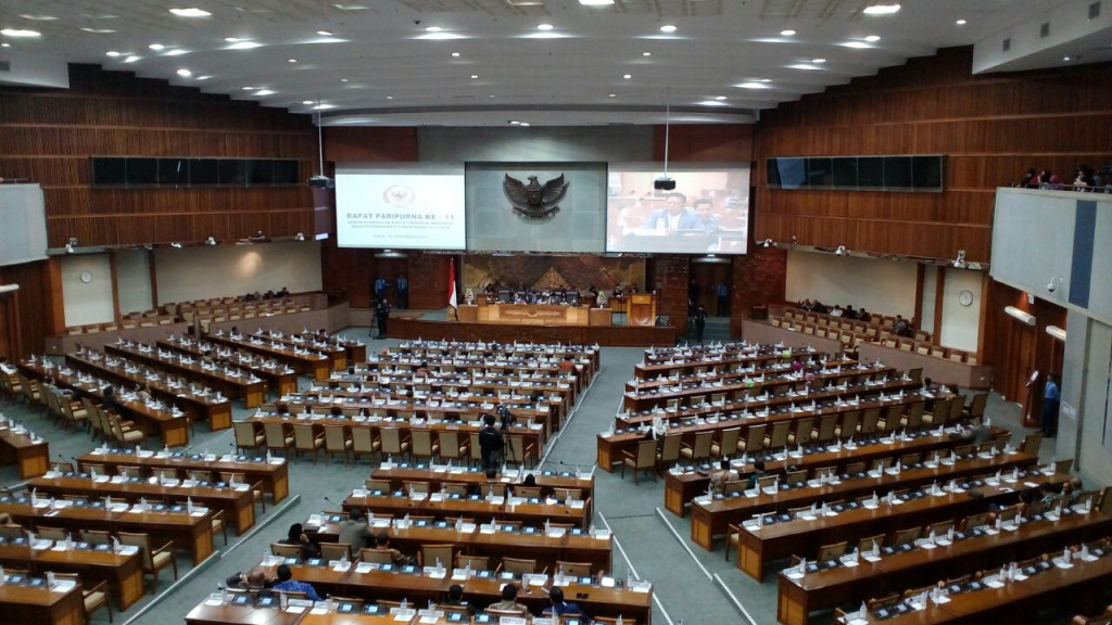 Ilustrasi: Suasana rapat paripurna di DPR. Foto: MTVN/M. Rodhi Aulia.