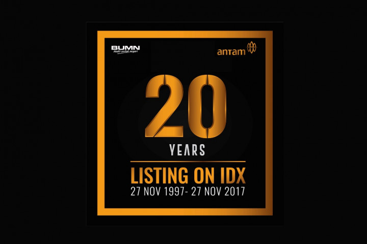 Simak Perjalanan 20 Tahun Saham ANTM Tercatat di Bursa