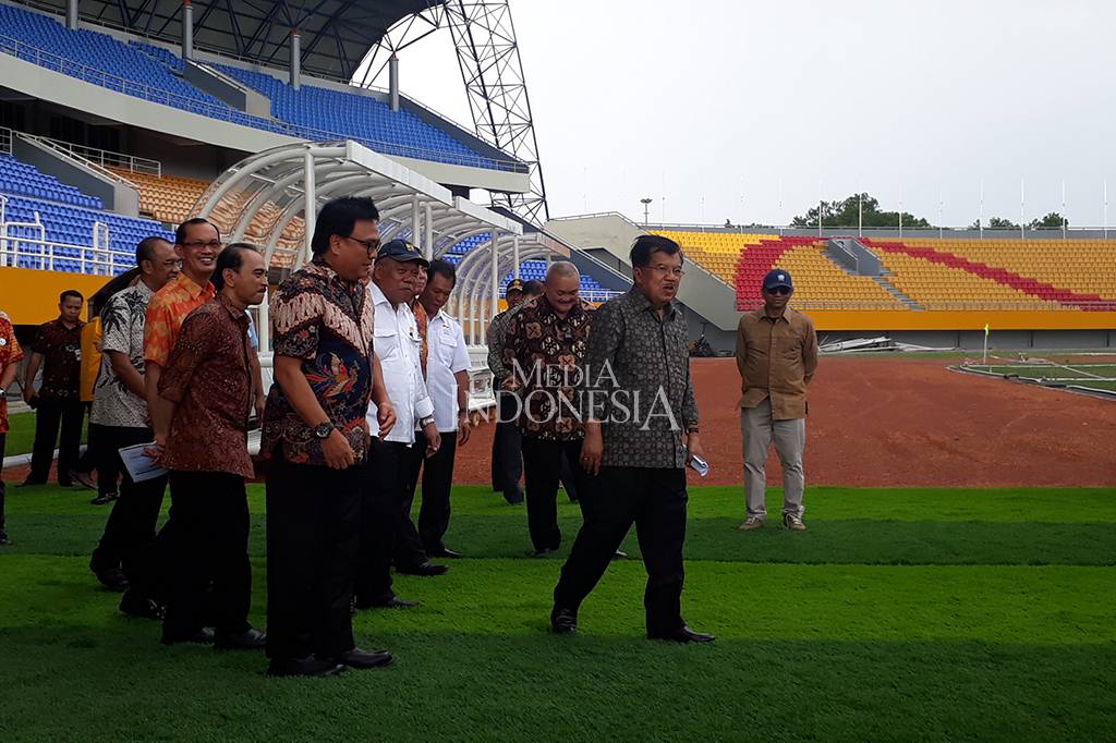 JK Tinjau Venue Asian Games di Palembang