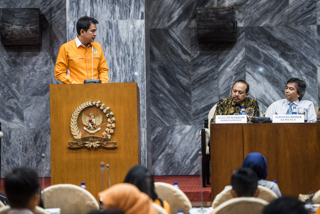 Azis Syamsuddin (di mimbar)/ANT/M. Agung Rajasa