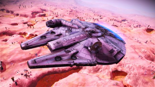 Millenium Falcon kini ada di No Man's Sky