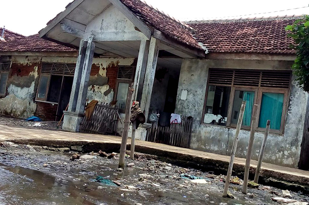 Kondisi bangunan puskesmas di Desa Kedung Mutih, Kecamatan Wedung, Kabupaten Demak, Jawa Tengah -- medcom.id/Rhobi Shani
