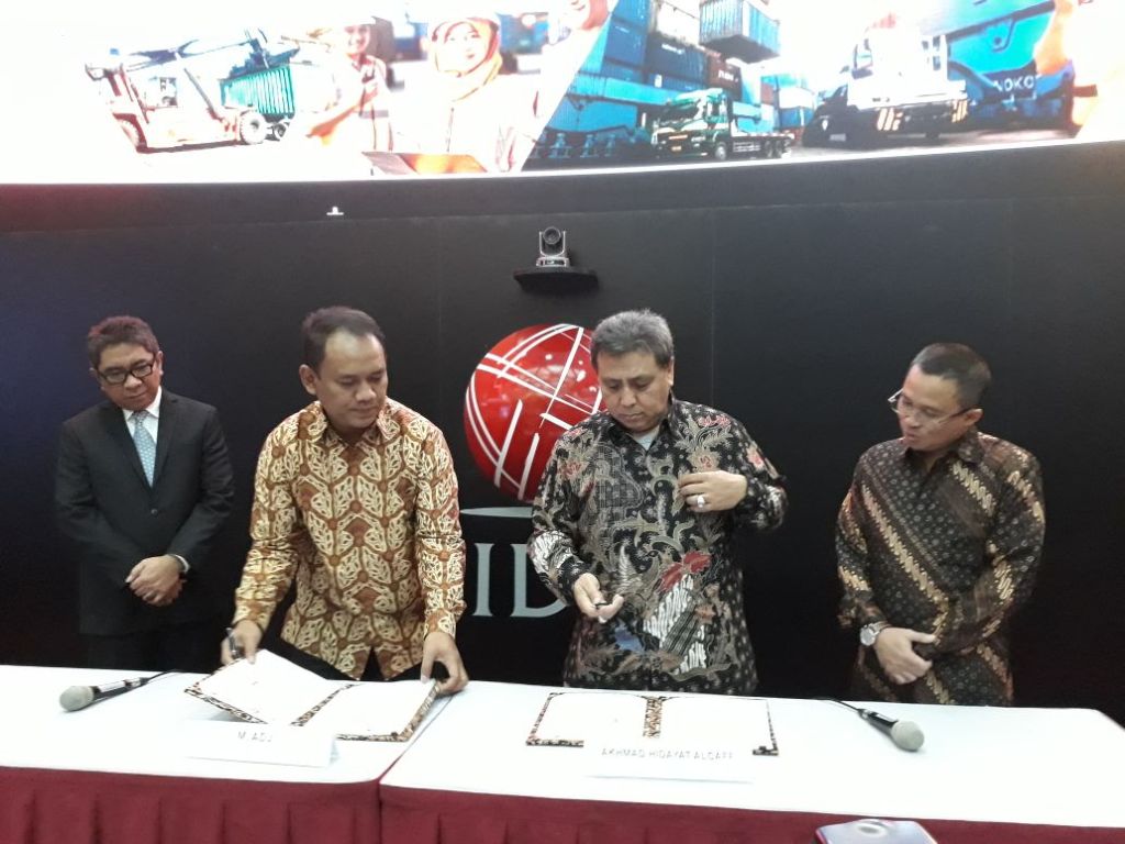 Dua Anak Usaha BUMN Sinergi Perusahaan Patungan. (FOTO: MTVN/Dian Ihsan)