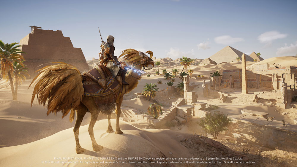 Anda bisa dapatkan konten Final Fantasy XV di Assassin's Creed Origins