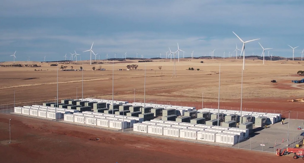 Tesla Powerpack di Australia Selatan. ()AFP PHOTO / Neoen)
