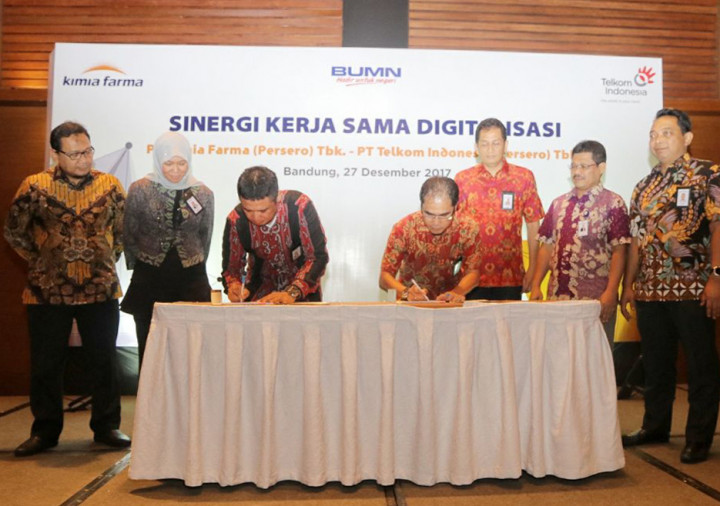 Kimia Farma Perkuat Sinergi dengan PT Telkom