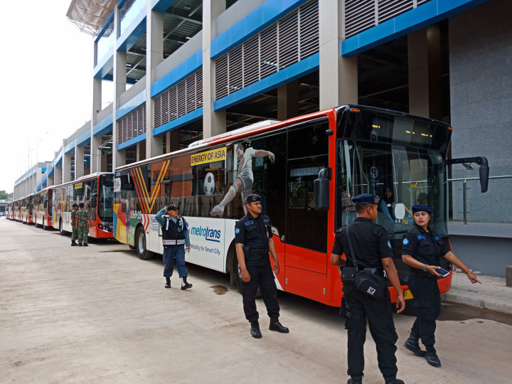 Transjakarta Rute Stasiun Sudirman Baru Diuji Coba