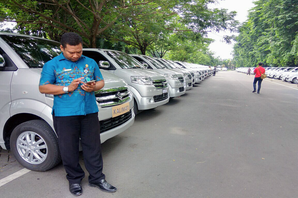 Mobil operasional desa bantuan dari Pemkab Sidoarjo, Jawa Timur -- medcom.id/Syaikhul Hadi