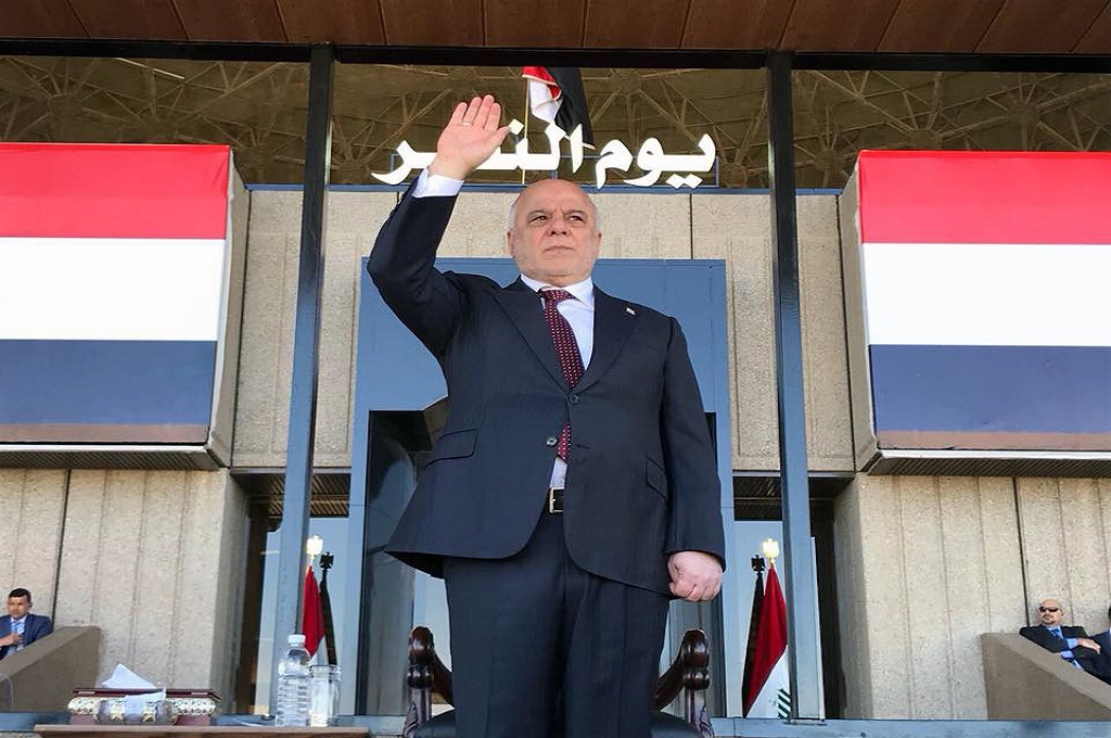 PM Irak Haider al-Abadi di Baghdad, 10 Desember 2017. (Foto: AFP/IRAQI PARLIAMENT)
