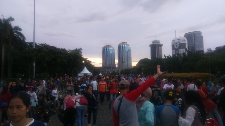 Monas Mulai Dipadati Pengunjung