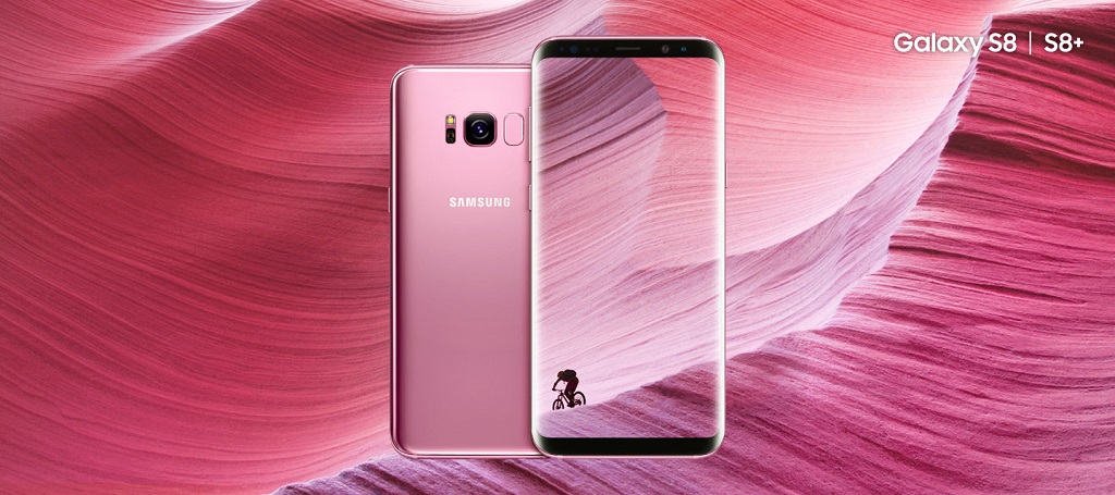 Samsung Galaxy S8 dan S8 Plus dalam balutan warna pink rose.