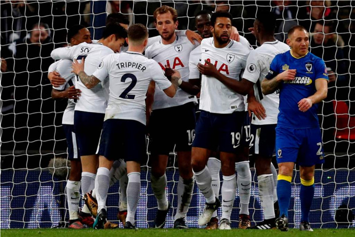 Kane jadi Pahlawan kala Spurs Melibas AFC Wimbledon