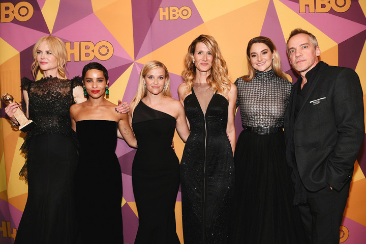 Para Artis Kompak Berbusana Hitam di Golden Globe Awards 2018