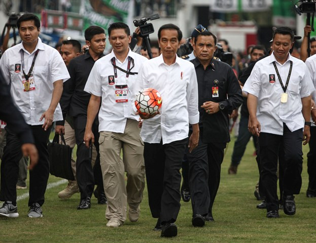 Jokowi Saksikan Laga Pembukaan Piala Presiden 2018