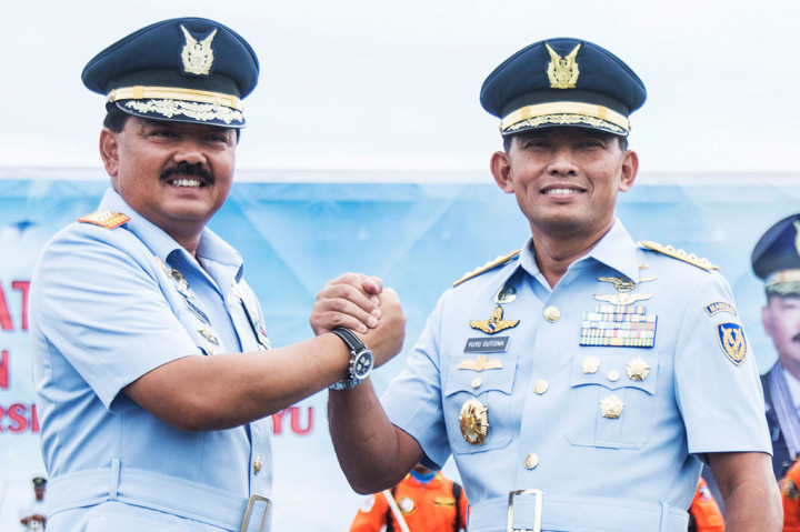 Hadi Tjahjanto Serahkan Jabatan KSAU ke Yuyu Sutisna