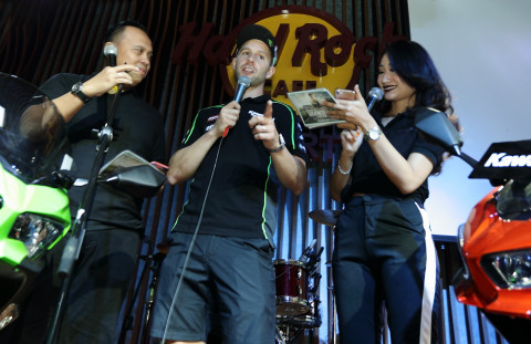 Jonathan Rea meet and greet dengan fans.