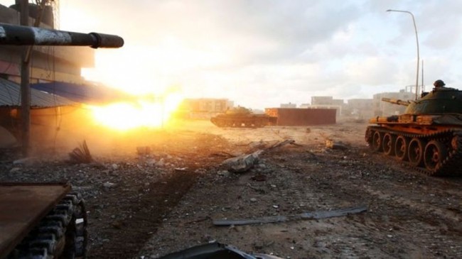 Ilustrasi serangan di Libya/Foto:AFP