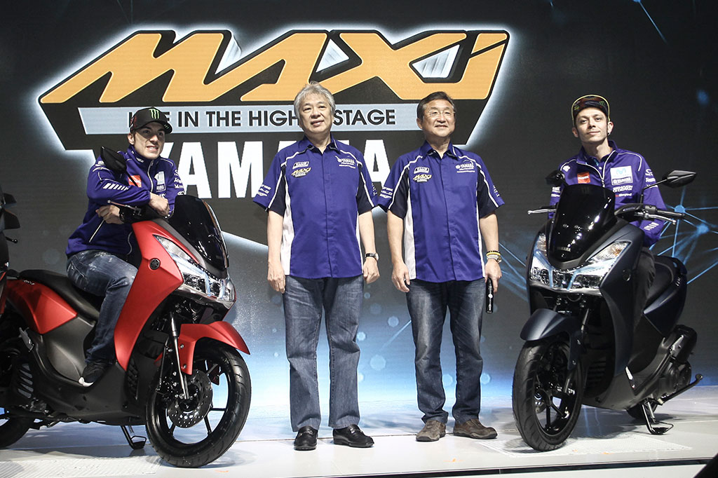 Rossi-Vinales Hadiri Peluncuran Yamaha Lexi