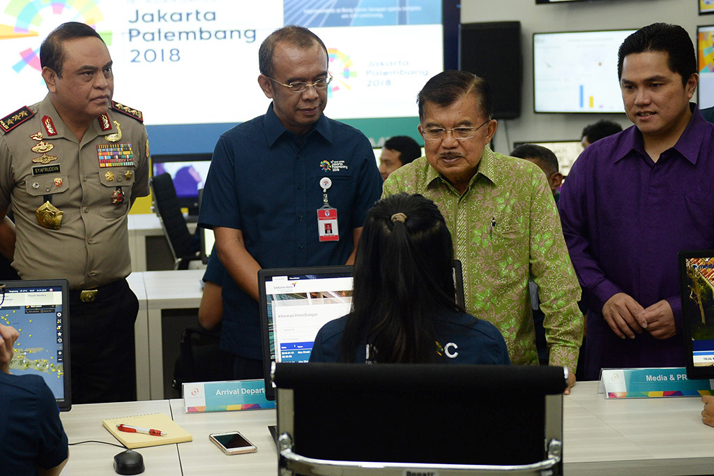 Jusuf Kalla Resmikan MOC Asian Games 2018