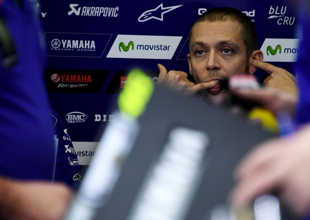 Pembalap Movistar Yamaha Valentino Rossi (Foto: AFP)