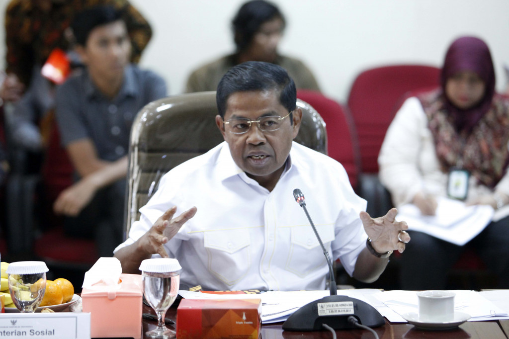 Menteri Sosial Idrus Marham. MI/Rommy Pujianto.