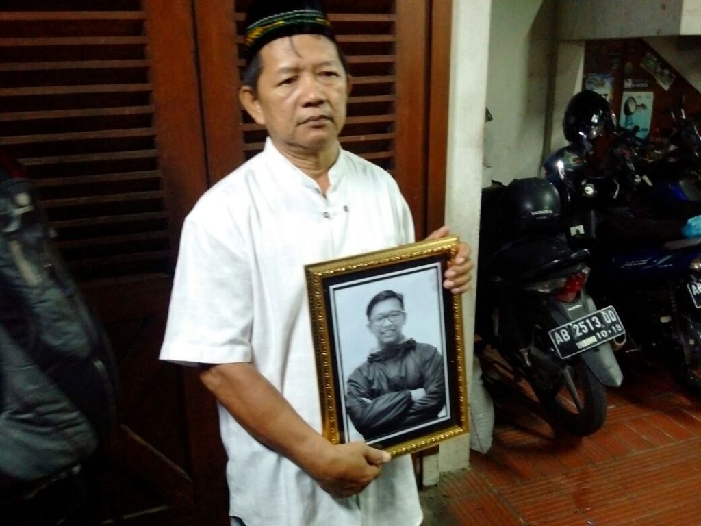 Sabilan Riyanto, ayah Dwi Aprilianda. (Medcom.id-Ahmad Mustaqim)