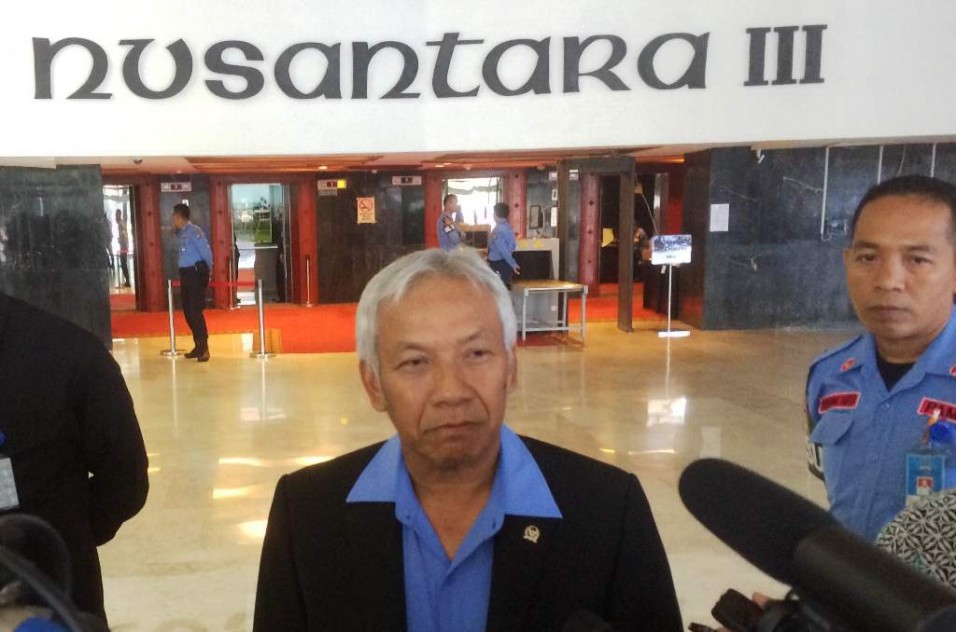 Wakil Ketua Dewan Pembina Partai Demokrat Agus Hermanto - MTVN/Anindya Legia. 