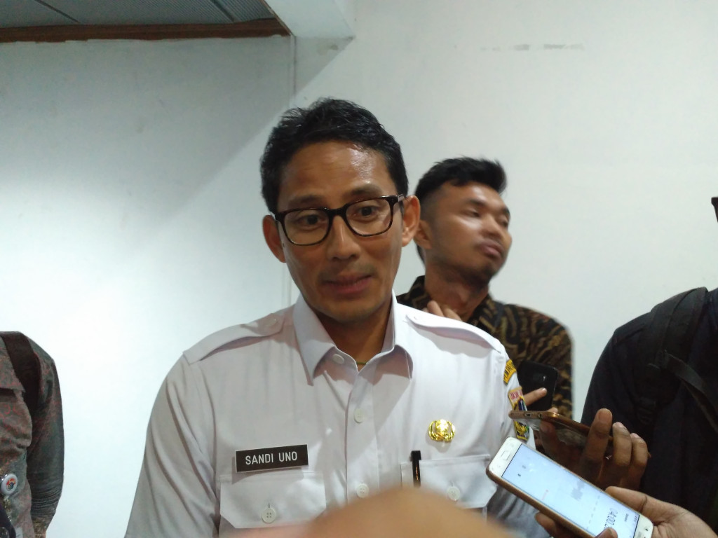 Wakil Gubernur DKI Jakarta Sandiaga Uno. Foto: MTVN/Nur Azizah