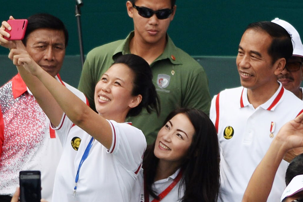 Presiden Resmikan Lapangan Tenis di GBK