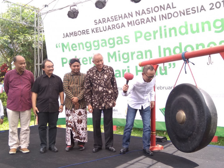 Menaker Buka Jambore Keluarga Buruh Migran di Lereng Merapi