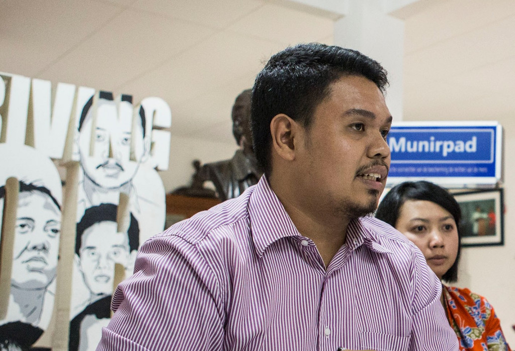 Peneliti Institute for Criminal Justice Reform (ICJR) Erasmus Napitupulu--MI/Atet Dwi