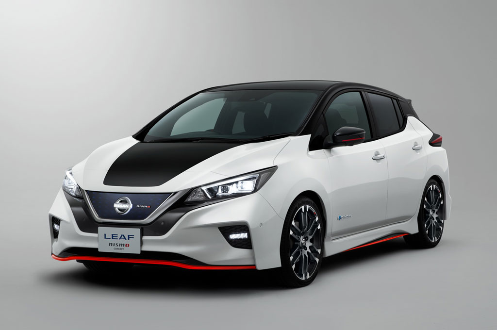 Nissan Leaf Nismo hadir dengan gaya yang lebih agresif dan sporty. Nissan
