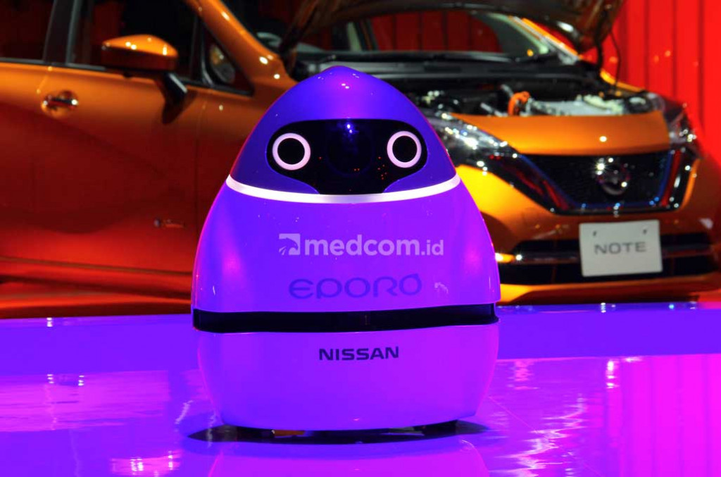 Pobot Eporo, prototipe konektivitas kendaraan masa depan ala Nissan. medcom.id/Ahmad Garuda