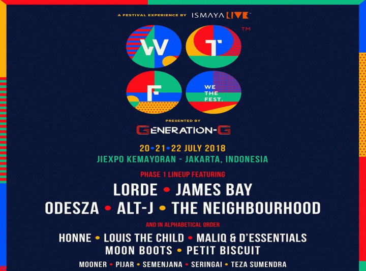 Lorde dan James Bay akan Tampil di We The Fest 2018
