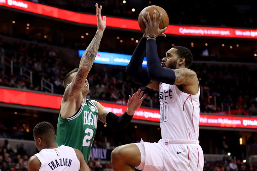 Boston Celtic vs Washington Wizard (AFP/Rob Carr)