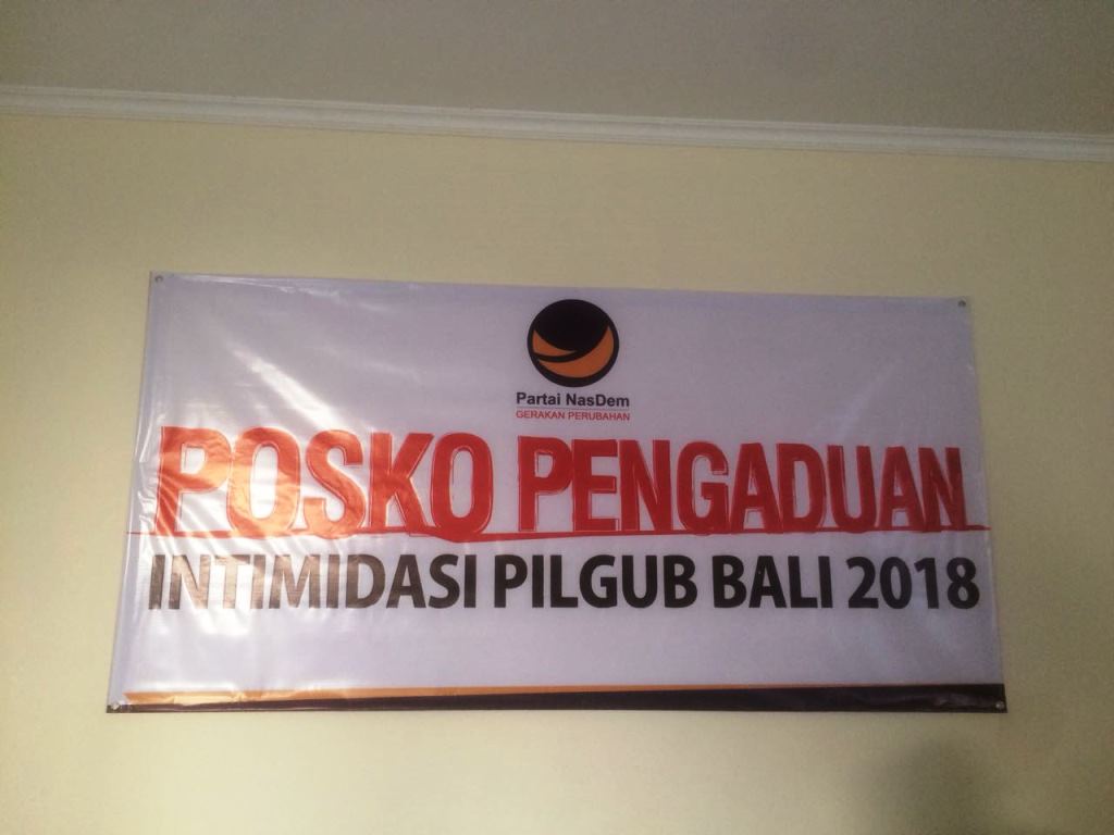 Bawaslu Apresiasi NasDem Bangun Posko Pengaduan Intimidasi Pilgub Bali