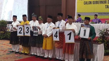 Petahana Gubernur Riau Dapat Nomor Urut 4