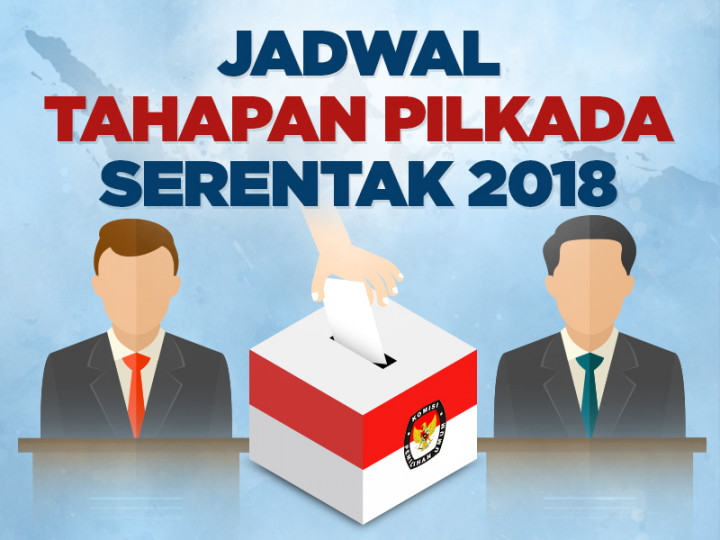 Infografis: Jadwal Tahapan Pilkada Serentak 2018