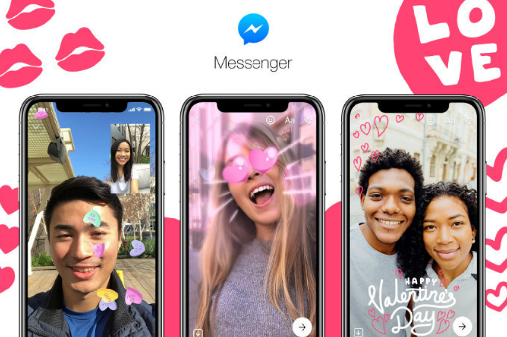 Facebook Messenger Rilis Filter dan Fitur Chat Baru Versi Valentine