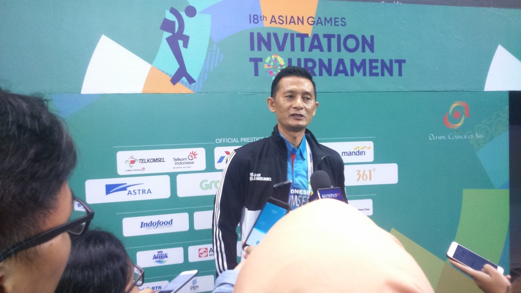 Pelatih Voli Indonesia 2 Samsul Jais (Foto: Rendy Renuki Hardito/Medcom)