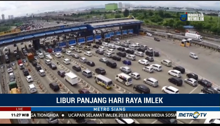 Libur Panjang, Gerbang Tol Cikarang Utama Padat