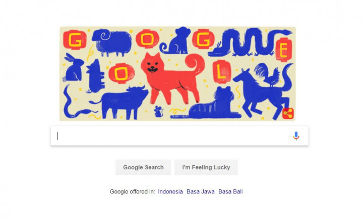 Shio Anjing Ramaikan Google Doodle Hari Ini