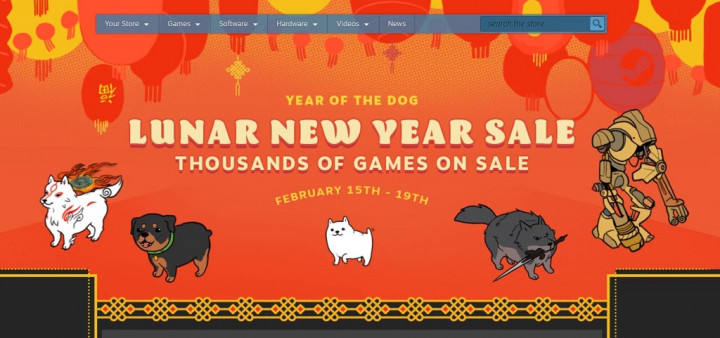 Diskon Tahun Baru Imlek di Steam Telah Dimulai
