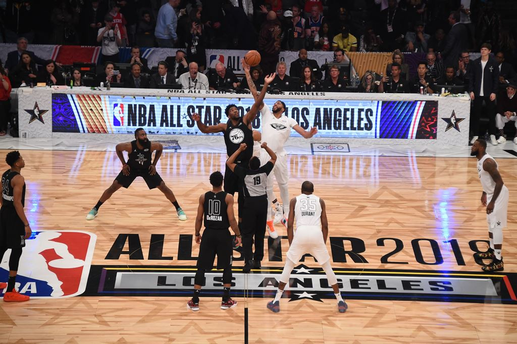 Suasa pertandingan NBA All-Star 2018 (Foto: AFP/ROBYN BECK)