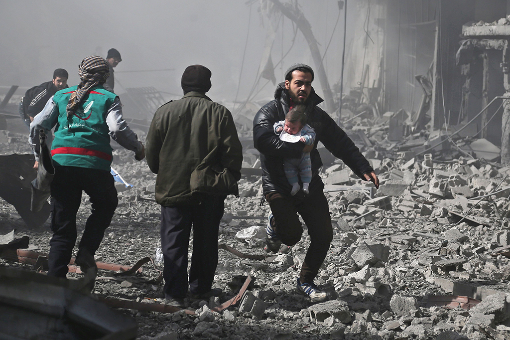 Pasukan Suriah Kembali Serang Ghouta Timur, 77 Orang Tewas